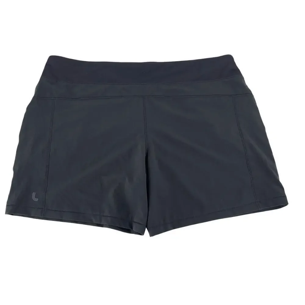 Lolë Women's Board Shorts Black Size XL EUC Recycled Polyester Swim Activewear
